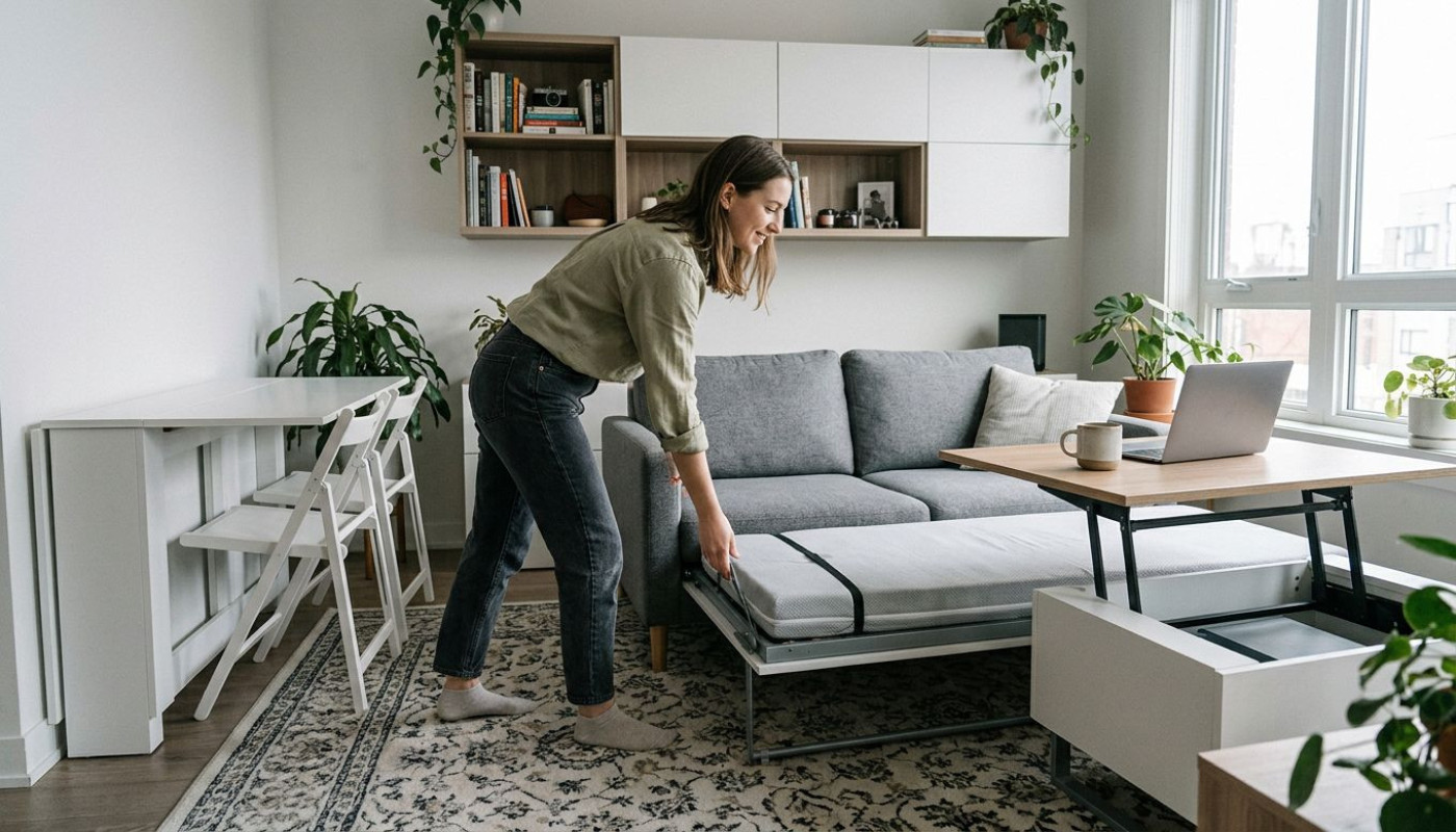 Comment optimiser l'espace de vie avec des meubles multifonctionnels ?